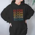 Vintage Elton Retro Personalized Design Name Hoodie Gifts for Women