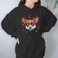 Welsh Corgi Face Heart Glasses Cute Valentines Day Dog Gift Hoodie Gifts for Women