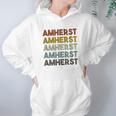 Amherst Massachusetts Retro Vintage Hoodie Gifts for Women