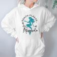 Aqua Blue Watercolor Beach Please Im A Mermaid Hoodie Gifts for Women