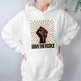 Communist Propaganda Socialist Fist Serve The People Hoodie Gifts for Women