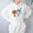 Fifth Sun Girls The Amazing World Of Gumball Darwin And Gumball Grin Hoodie Gifts for Women