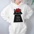 Funny Frida Kahlo Cat Art Hoodie Gifts for Women