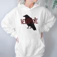 Gothic Nevermore Raven Edgar Allan Poe Gift Hoodie Gifts for Women