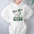 Irish Lass Full Of Sass Funny St Patricks Day Pinup Girl Hoodie Gifts for Women