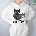 Kit-Tea Cat Lovers Creepy Kawaii Pastel Goth Kitten Teacup Hoodie Gifts for Women