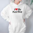 I Love Heart My Pork Chop Boyfriend Girlfriend Lovers Hoodie Gifts for Women