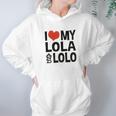 I Love My Lola And Lolo Hoodie Gifts for Women