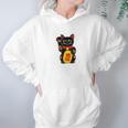 Magic Black Maneki Neko Money Beckoning Lucky Cat Hoodie Gifts for Women