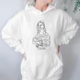 Mona Lisa One Line Drawing Hoodie Gifts for Women