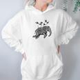 Ornate Elephant Tee Henna Mehndi Flying Hoodie Gifts for Women