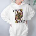 Queen Of Clubs Blackjack Playing Cards Hoodie Gifts for Women