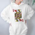 Queen Of Hearts Blackjack Cards Hoodie Gifts for Women