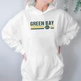 Retro Football Stripe Green Bay Football Wisconsin Green Bay Hoodie Gifts for Women