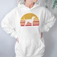 Retro Sun Redbone Coonhound Dog Silhouette Hoodie Gifts for Women