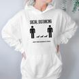 Social Distancing Dachshund Hoodie Gifts for Women