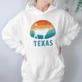 Texas Longhorn Cow Vintage Texan Cattle Herd Retro Hoodie Gifts for Women