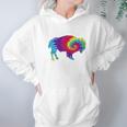 Vintage Tie Dye Bison American Buffalo Hoodie Gifts for Women