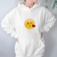 Winky Face Smiley With Heart Kiss Emoji Hoodie Gifts for Women