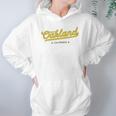 Yellow Vintage Retro Oakland California Bay Area Hoodie Gifts for Women