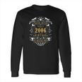 15 Years Old Made Born In 2006 Vintage 15Th Birthday Gift Long Sleeve T-Shirt