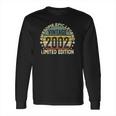 19 Years Old Retro Vintage Awesome Birthday 2002 Long Sleeve T-Shirt