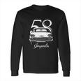 1958 Impala Grill View With Year And Model Long Sleeve T-Shirt