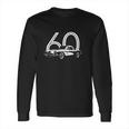 1960 Corvette Three Quarter Side View With Year Dark Color Long Sleeve T-Shirt