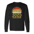 20 Years Old Bday Awesome Since 2002 Distressed 20Th Birthday Long Sleeve T-Shirt