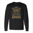 20Th Birthday 20 Years Old Retro Vintage April 2001 Ver2 Long Sleeve T-Shirt