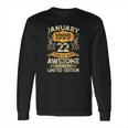 22 Years Old Gifts Vintage January 1999 22Nd Birthday Gift Long Sleeve T-Shirt