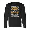 27 Years Old Birthday Vintage September 1994 Limited Edition Long Sleeve T-Shirt