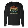 27 Years Old Vintage June 1994 Limited Edition 27Th Birthday Long Sleeve T-Shirt