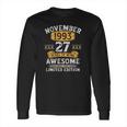 27 Years Old Gifts Vintage November 1993 27Th Birthday Long Sleeve T-Shirt