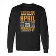 31 Years Old Birthday Awesome Since April 1990 31St Birthday Long Sleeve T-Shirt