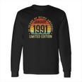 31 Years Old Gifts Vintage January 1991 Retro 31St Birthday Long Sleeve T-Shirt