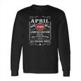 32 Years Old 32Nd Birthday Decoration April 1989 Ver2 Long Sleeve T-Shirt