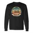 33Rd Birthday Vintage Tee Retro Legendary 1989 33 Years Old Long Sleeve T-Shirt