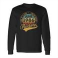 35Th Birthday Gifts 35 Years Old Retro Born In June 1986 Ver2 Long Sleeve T-Shirt