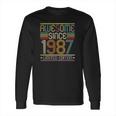 35Th Birthday Vintage Tee 35 Years Old Awesome Since 1987 Ver2 Long Sleeve T-Shirt