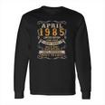 36Th Birthday 36 Years Old Retro Vintage April 1985 Ver2 Long Sleeve T-Shirt