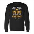 38Th Birthday Gift 38 Years Old Awesome Since December 1983 Ver2 Long Sleeve T-Shirt