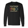 40Th Birthday Gift 1980 Vintage Limited Edition 40 Years Old Long Sleeve T-Shirt