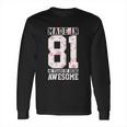 41St Birthday Gift 41 Years Vintage Awesome Since 1981 Long Sleeve T-Shirt