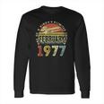 44 Years Old Gifts Awesome Since February 1977 44Th Birthday Long Sleeve T-Shirt