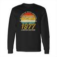 44 Years Old Bday Awesome Since 1977 - Vintage 44Th Birthday Long Sleeve T-Shirt