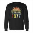 44 Years Old Birthday Awesome Since April 1977 44Th Bday Long Sleeve T-Shirt