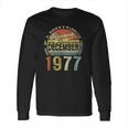 44 Years Old Gifts Vintage December 1977 44Th Birthday Gift Long Sleeve T-Shirt