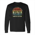 45 Years Old Birthday Vintage October 1976 Limited Edition Long Sleeve T-Shirt