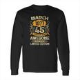 45 Years Old Vintage March 1977 45Th Birthday Long Sleeve T-Shirt